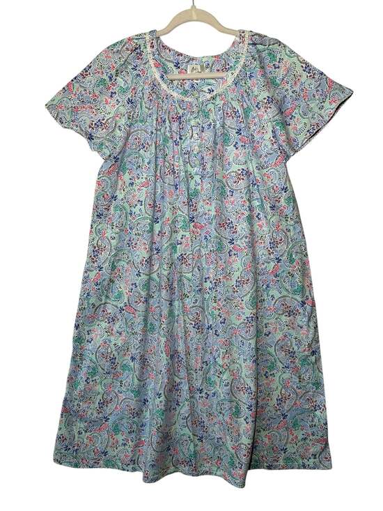 Aria Other - Aria Collection Women's Paisley 100% Cotton Short Sleeve Nightgown Size L